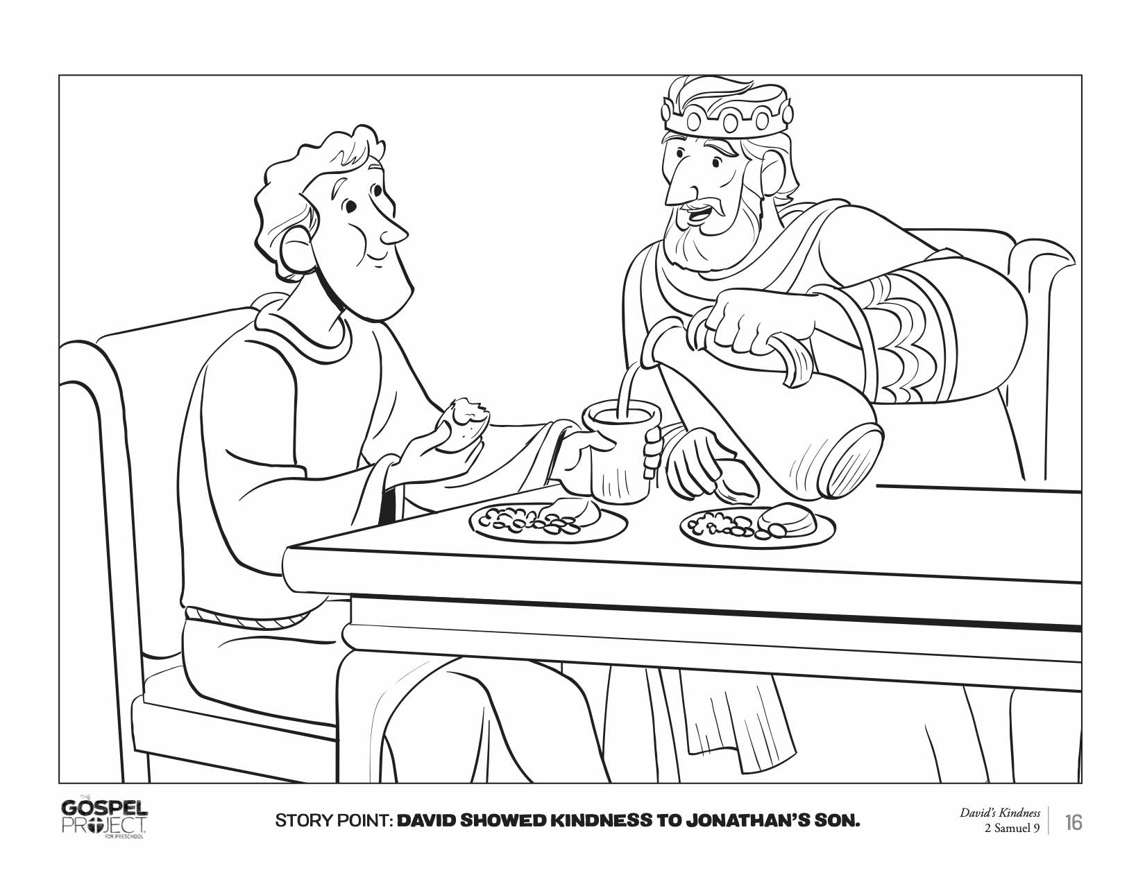 34+ David And Mephibosheth Coloring Page - JorjiKaihden